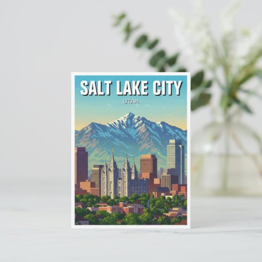 ソルトレイクシティスカイラインユタ ポストカード (スタンド正面)