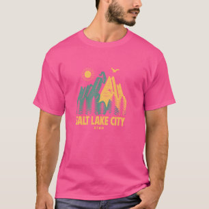 ソルトレイクシティマウンテンズユタハイキングアウトドアヴィント Tシャツ
