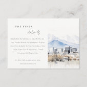 ソルトレイクシティユタウォーター結婚カラー詳細 エンクロージャーカード (正面)