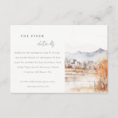 ソルトレイクシティユタウォーター結婚カラー詳細 エンクロージャーカード (正面)