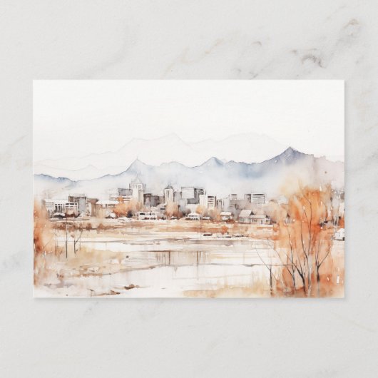 ソルトレイクシティユタウォーター結婚カラー詳細 エンクロージャーカード (裏面)