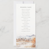 ソルトレイクシティユタウォーター結婚式 プログラム (裏面)