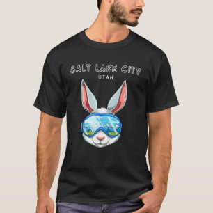 ソルトレイクシティユタウサスキー&スノーボードウサギ Tシャツ