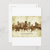ソルトレイクシティユタシティスケープ シーズンポストカード (正面/裏面)