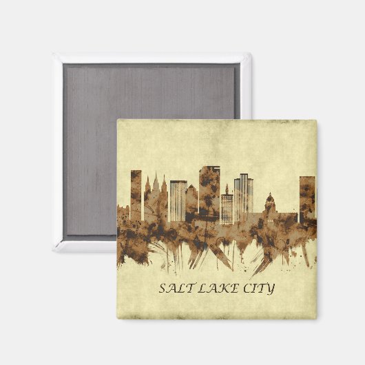 ソルトレイクシティユタシティスケープ マグネット (正面/裏面)