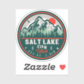 ソルトレイクシティユタスキースミナリーレトロヴィンテージ80s シール (シート)