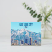 ソルトレイクシティユタダウンタウンヴィンテージフラットカード (スタンド正面)