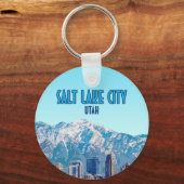 ソルトレイクシティユタダウンタウンヴィンテージ キーホルダー (正面)