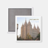 ソルトレイクシティユタトラベル土産冷蔵庫用マグネット マグネット (正面/裏面)