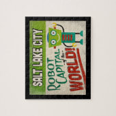 ソルトレイクシティユタロボット – おもしろいヴィンテージ ジグソーパズル (縦)