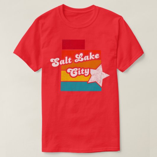 ソルトレイクシティユタヴィンテージ動揺して土産2 Tシャツ (デザイン正面)