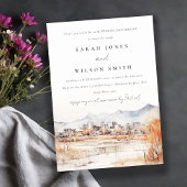 ソルトレイクシティユタ水結婚色記念日 招待状