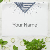 ソルトレイクシティユタ統一された州山脈USA キッチンタオル (折り畳み)