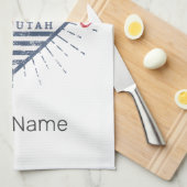 ソルトレイクシティユタ統一された州山脈USA キッチンタオル (四つ折り)