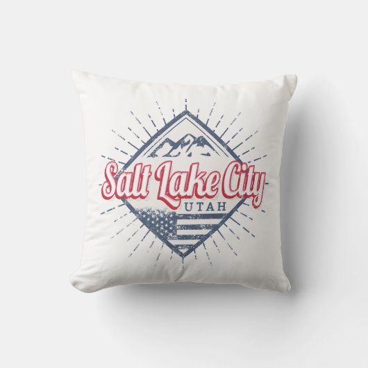 ソルトレイクシティユタ統一された州山脈USA クッション (正面)