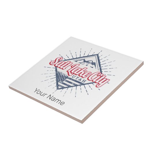 ソルトレイクシティユタ統一された州山脈USA タイル (側面)