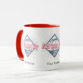 ソルトレイクシティユタ統一された州山脈USA マグカップ (正面左)