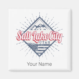 ソルトレイクシティユタ統一された州山脈USA マグネット