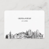 ソルトレイクシティ伝統的RSVPの食事オプション エンクロージャーカード (裏面)