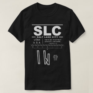 ソルトレイクシティ国際的エアポートSLC Tシャツ