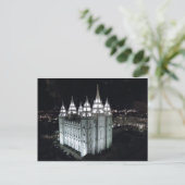 ソルトレイクシティ寺の夜。 ポストカード (スタンド正面)