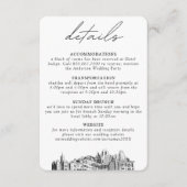 ソルトレイクシティ結婚の小さな垂直詳細 エンクロージャーカード (正面)