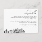 ソルトレイクシティ結婚ズホテルルームブロック詳細 エンクロージャーカード (正面)