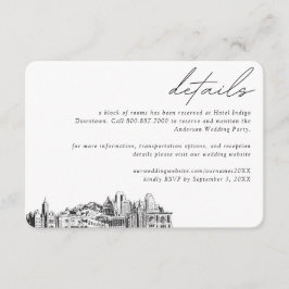 ソルトレイクシティ結婚ズホテルルームブロック詳細 エンクロージャーカード