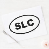 ソルトレイクシティSLC 楕円形シール (封筒)