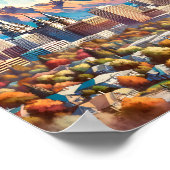 ソルトレイクシティUtah USA旅行の場所の水色 ポスター (角)