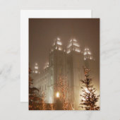 ソルトレイクテンプル(クリスマス) サンキューカード (正面/裏面)