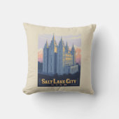 ソルトレイクテンプル | ユタ州ソルトレイクシティ クッション (正面)