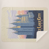 ソルトレイクテンプル | ユタ州ソルトレイクシティ シェルパブランケット (正面(横))