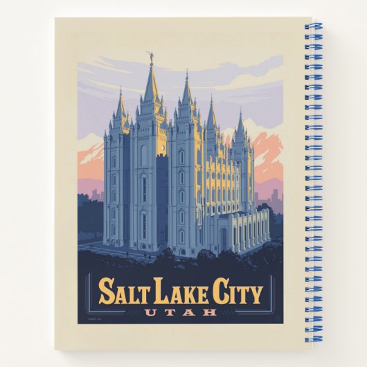 ソルトレイクテンプル | ユタ州ソルトレイクシティ ノートブック (裏面)