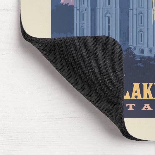 ソルトレイクテンプル | ユタ州ソルトレイクシティ マウスパッド (コーナー)