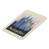 ソルトレイクテンプル | ユタ州ソルトレイクシティ マグネット (左側)