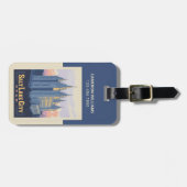 ソルトレイクテンプル | ユタ州ソルトレイクシティ ラゲッジタグ (正面横)