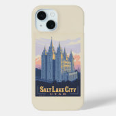 ソルトレイクテンプル | ユタ州ソルトレイクシティ Case-Mate iPhoneケース (裏面)