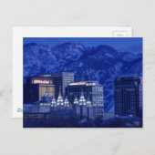 ソルトレークシティダウンタウンウィンタースカイライン ポストカード (正面/裏面)