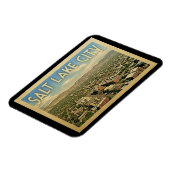 ソルトレークシティユタヴィンテージトラベル マグネット (左側)