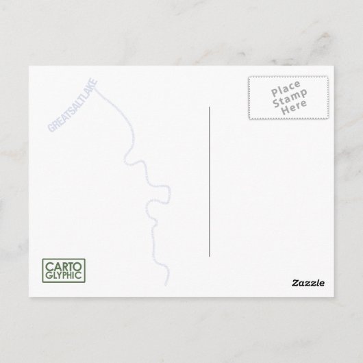 ソルトレークシティーのポストカード:ワサッチグリーン ポストカード (裏面)