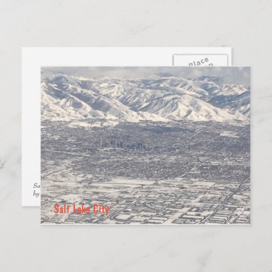 ソルトレークシティーの冬 ポストカード (正面/裏面)