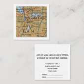 ソルトレークシティー引っ越しました新しいアドレスカード エンクロージャーカード (正面/裏面)