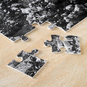 ソルトレークシティー、ユタブラックとホワイト–20x30インチ ジグソーパズル (側面)