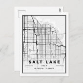 ソルトレークシティーUSAトラベルシティマップ ポストカード (正面/裏面)