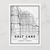 ソルトレークシティーUSAトラベルシティマップ ポストカード (正面)
