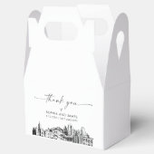 ソルトレークシティ結婚のパーソナライズされたお願い箱 フェイバーボックス (オープン)