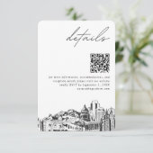 ソルトレークシティ結婚ズ詳細QRコードスモール エンクロージャーカード (スタンド正面)