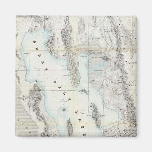 ソルトレーク素晴らしの地図 マグネット (正面)