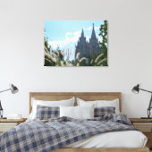 ソルトレーク色彩の鮮やか寺 キャンバスプリント (インサイチュ (寝室))